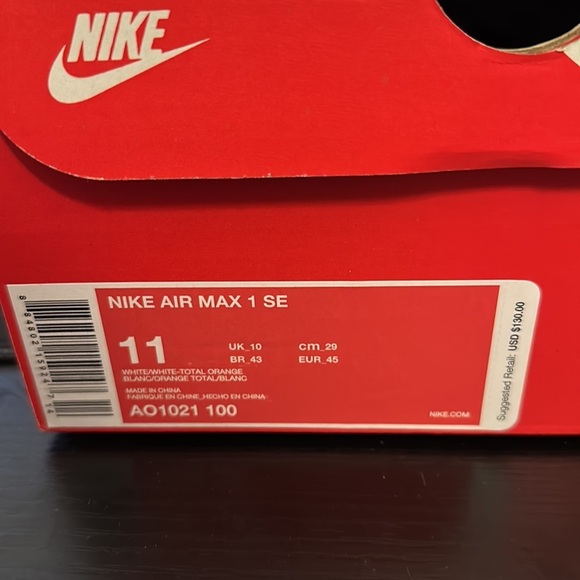 Nike Air Max 1 Se Sz 11 Just Do It main image 5